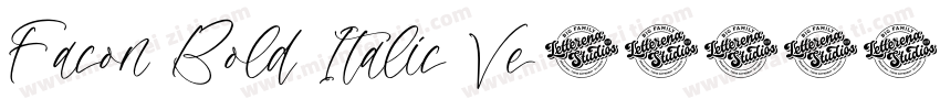 Facon Bold Italic Ve字体转换